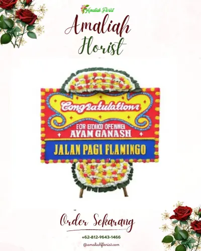 Bunga Papan Congratulation di Gemawang
